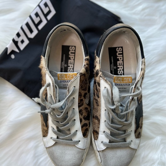 💫Size 40 Leopard Print Superstars GUC - Picture 4 of 8